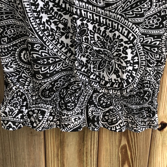 CHICO’S 100% Cotton Embroidered Blouse w/Elastic Waist - Picture 6 of 9